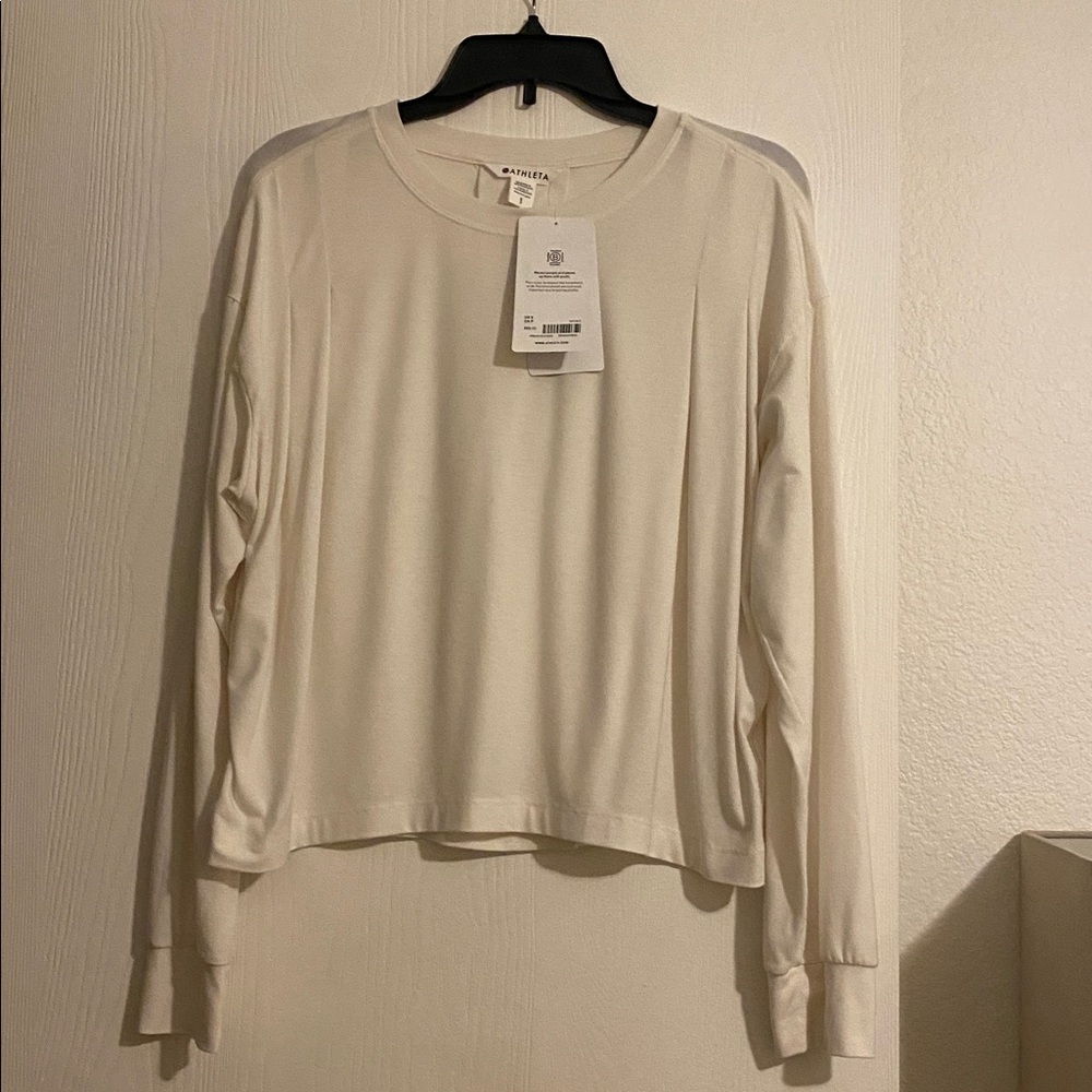 Madewell Cream Long Sleeve Top